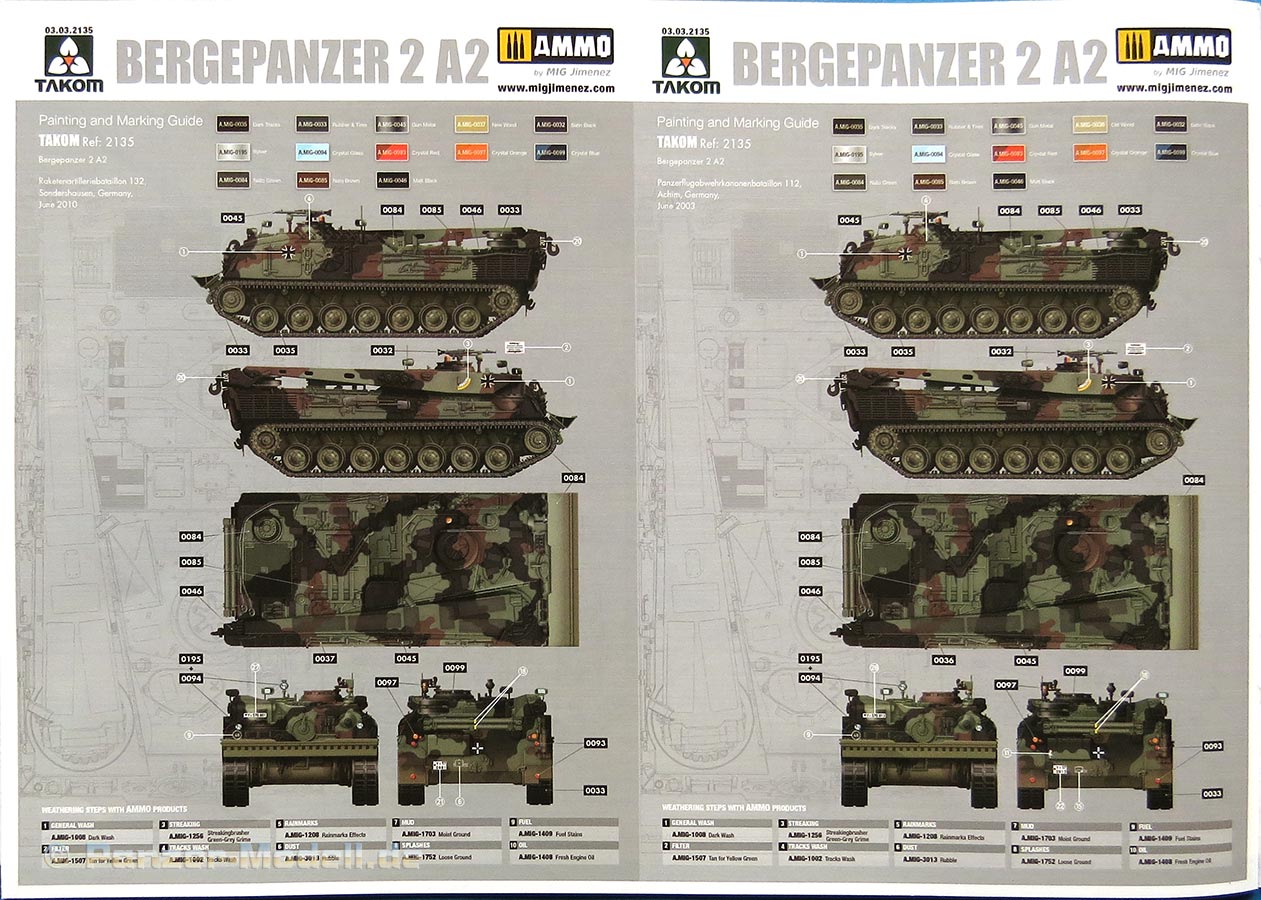 LS  1:35 Takom TAK2135 Bundeswehr Bergepanzer 2A2 